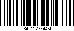 Código de barras (EAN, GTIN, SKU, ISBN): '7640127754450'