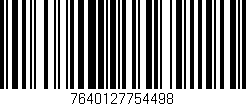 Código de barras (EAN, GTIN, SKU, ISBN): '7640127754498'