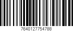 Código de barras (EAN, GTIN, SKU, ISBN): '7640127754788'