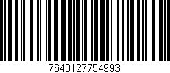 Código de barras (EAN, GTIN, SKU, ISBN): '7640127754993'