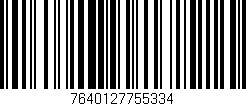 Código de barras (EAN, GTIN, SKU, ISBN): '7640127755334'