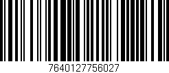 Código de barras (EAN, GTIN, SKU, ISBN): '7640127756027'