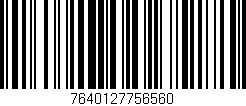 Código de barras (EAN, GTIN, SKU, ISBN): '7640127756560'