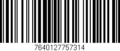 Código de barras (EAN, GTIN, SKU, ISBN): '7640127757314'