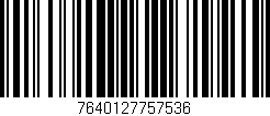 Código de barras (EAN, GTIN, SKU, ISBN): '7640127757536'