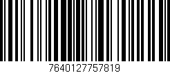 Código de barras (EAN, GTIN, SKU, ISBN): '7640127757819'