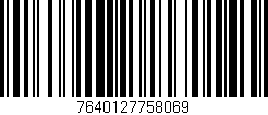 Código de barras (EAN, GTIN, SKU, ISBN): '7640127758069'