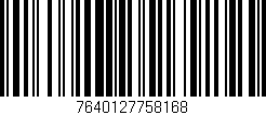 Código de barras (EAN, GTIN, SKU, ISBN): '7640127758168'