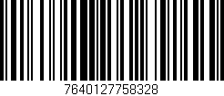 Código de barras (EAN, GTIN, SKU, ISBN): '7640127758328'