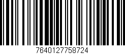 Código de barras (EAN, GTIN, SKU, ISBN): '7640127758724'