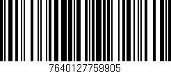 Código de barras (EAN, GTIN, SKU, ISBN): '7640127759905'