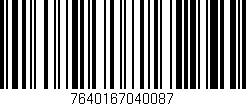 Código de barras (EAN, GTIN, SKU, ISBN): '7640167040087'