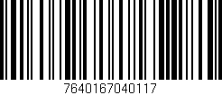 Código de barras (EAN, GTIN, SKU, ISBN): '7640167040117'