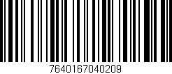 Código de barras (EAN, GTIN, SKU, ISBN): '7640167040209'