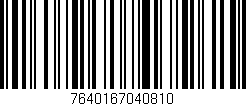 Código de barras (EAN, GTIN, SKU, ISBN): '7640167040810'