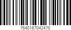 Código de barras (EAN, GTIN, SKU, ISBN): '7640167042470'