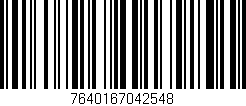 Código de barras (EAN, GTIN, SKU, ISBN): '7640167042548'