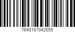 Código de barras (EAN, GTIN, SKU, ISBN): '7640167042555'