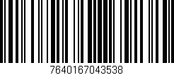 Código de barras (EAN, GTIN, SKU, ISBN): '7640167043538'