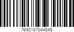 Código de barras (EAN, GTIN, SKU, ISBN): '7640167044948'