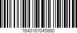 Código de barras (EAN, GTIN, SKU, ISBN): '7640167045860'