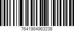 Código de barras (EAN, GTIN, SKU, ISBN): '7641984963238'