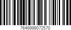 Código de barras (EAN, GTIN, SKU, ISBN): '7646998072570'