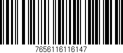 Código de barras (EAN, GTIN, SKU, ISBN): '7656116116147'