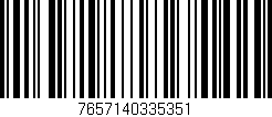 Código de barras (EAN, GTIN, SKU, ISBN): '7657140335351'