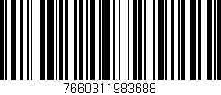 Código de barras (EAN, GTIN, SKU, ISBN): '7660311983688'