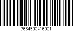 Código de barras (EAN, GTIN, SKU, ISBN): '7664533416931'