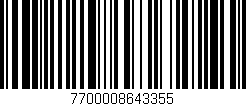 Código de barras (EAN, GTIN, SKU, ISBN): '7700008643355'