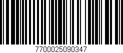 Código de barras (EAN, GTIN, SKU, ISBN): '7700025090347'