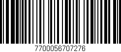 Código de barras (EAN, GTIN, SKU, ISBN): '7700056707276'