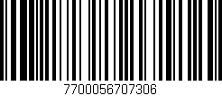 Código de barras (EAN, GTIN, SKU, ISBN): '7700056707306'