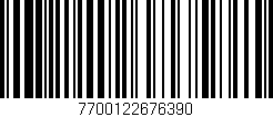 Código de barras (EAN, GTIN, SKU, ISBN): '7700122676390'