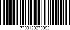 Código de barras (EAN, GTIN, SKU, ISBN): '7700123279392'