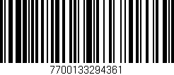 Código de barras (EAN, GTIN, SKU, ISBN): '7700133294361'