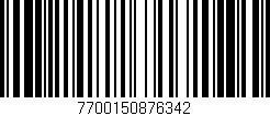 Código de barras (EAN, GTIN, SKU, ISBN): '7700150876342'