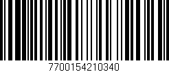 Código de barras (EAN, GTIN, SKU, ISBN): '7700154210340'