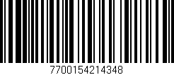 Código de barras (EAN, GTIN, SKU, ISBN): '7700154214348'