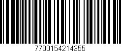 Código de barras (EAN, GTIN, SKU, ISBN): '7700154214355'