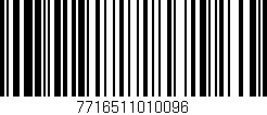 Código de barras (EAN, GTIN, SKU, ISBN): '7716511010096'