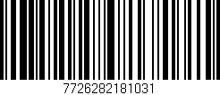 Código de barras (EAN, GTIN, SKU, ISBN): '7726282181031'