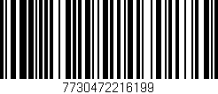 Código de barras (EAN, GTIN, SKU, ISBN): '7730472216199'