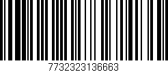 Código de barras (EAN, GTIN, SKU, ISBN): '7732323136663'