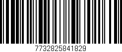 Código de barras (EAN, GTIN, SKU, ISBN): '7732825841829'