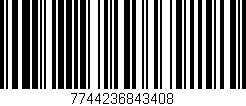 Código de barras (EAN, GTIN, SKU, ISBN): '7744236843408'