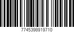 Código de barras (EAN, GTIN, SKU, ISBN): '7745398919710'