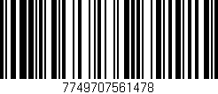 Código de barras (EAN, GTIN, SKU, ISBN): '7749707561478'